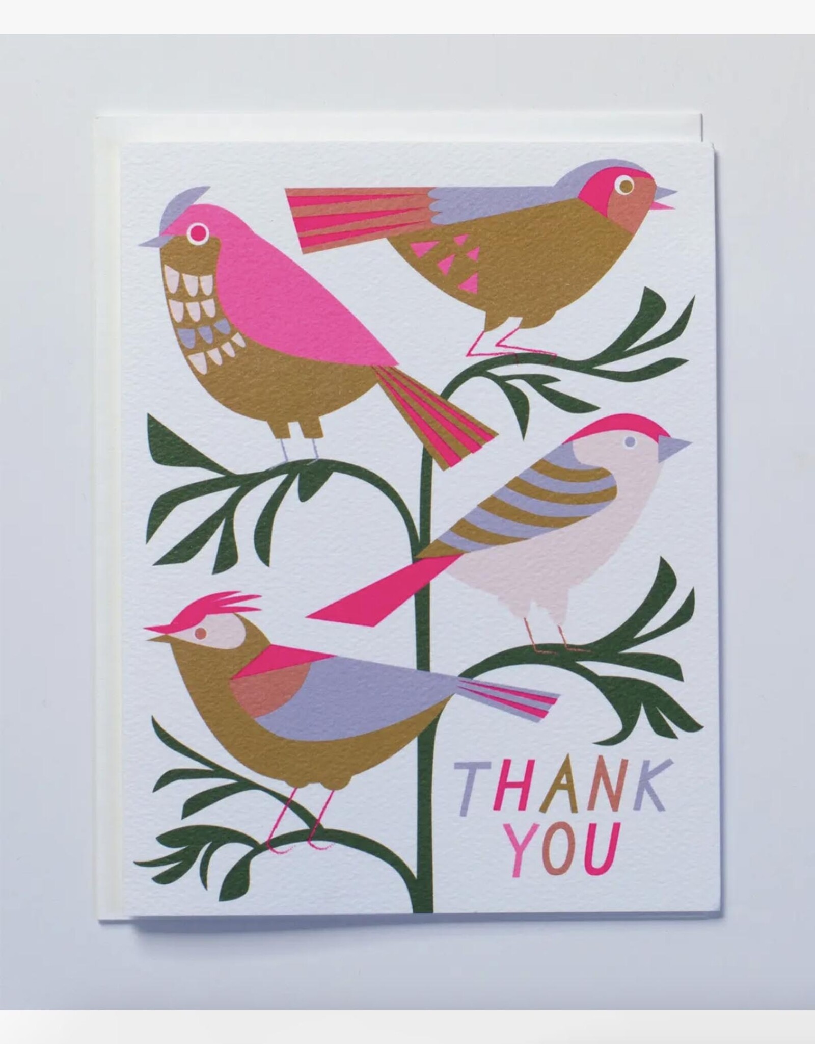 Song Birds Thank You Greeting Card