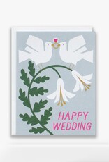 Happy Wedding Doves Greeting Card
