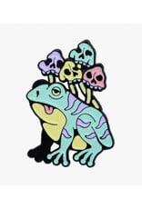 Mushroom Skulls Frog Enamel Lapel Pin