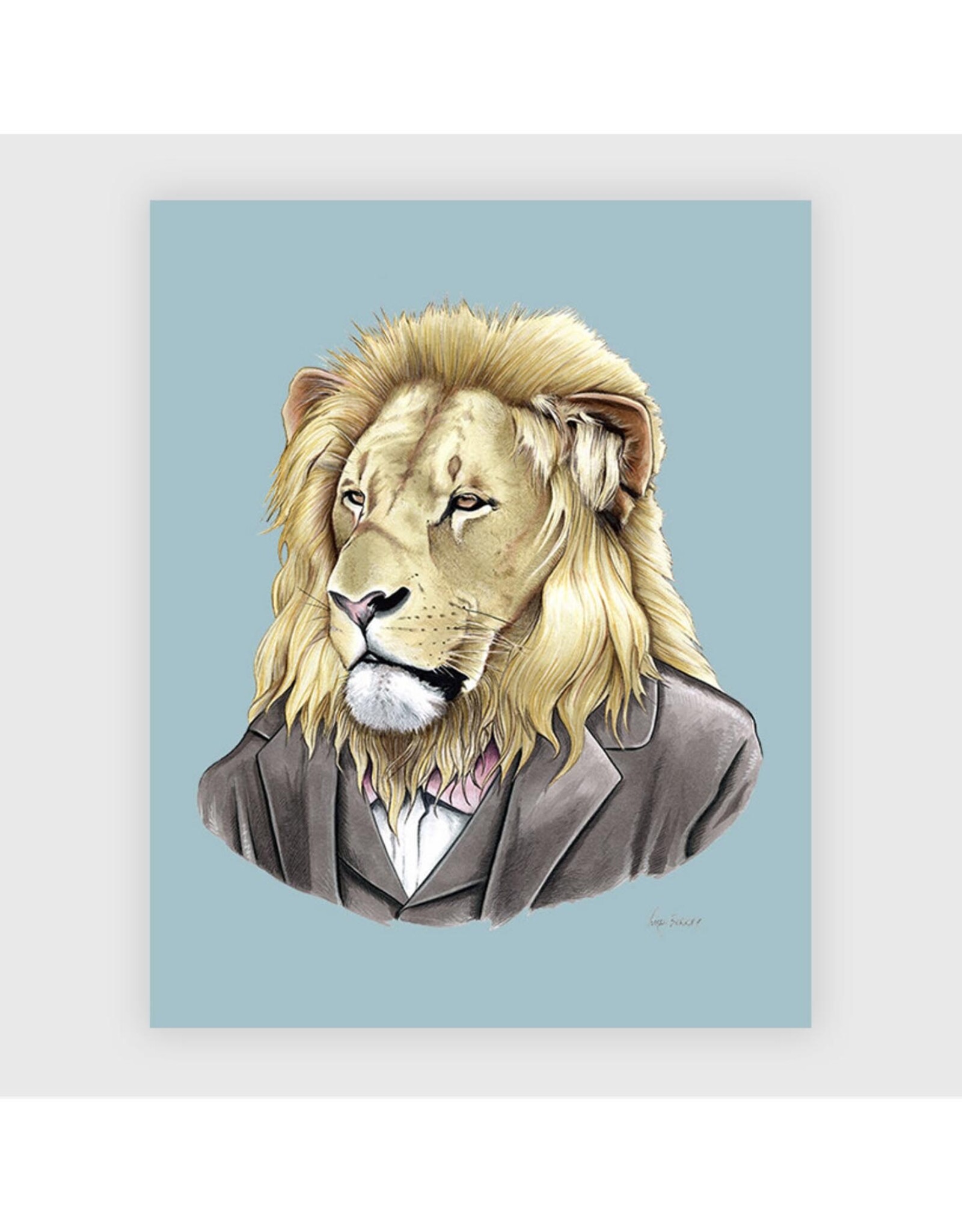 Lion Tux Print