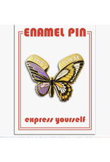 Non Binary They/Them Butterfly Enamel Pin