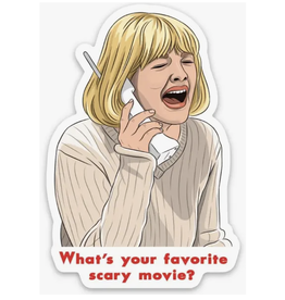 What's Your Favorite Scary Movie (Scream) Sticker