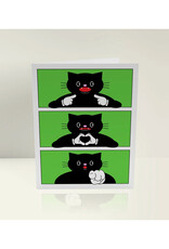 I Love You Cat Gesture Greeting Card