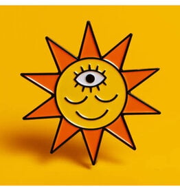 Sun Smiling Third Eye Enamel Pin