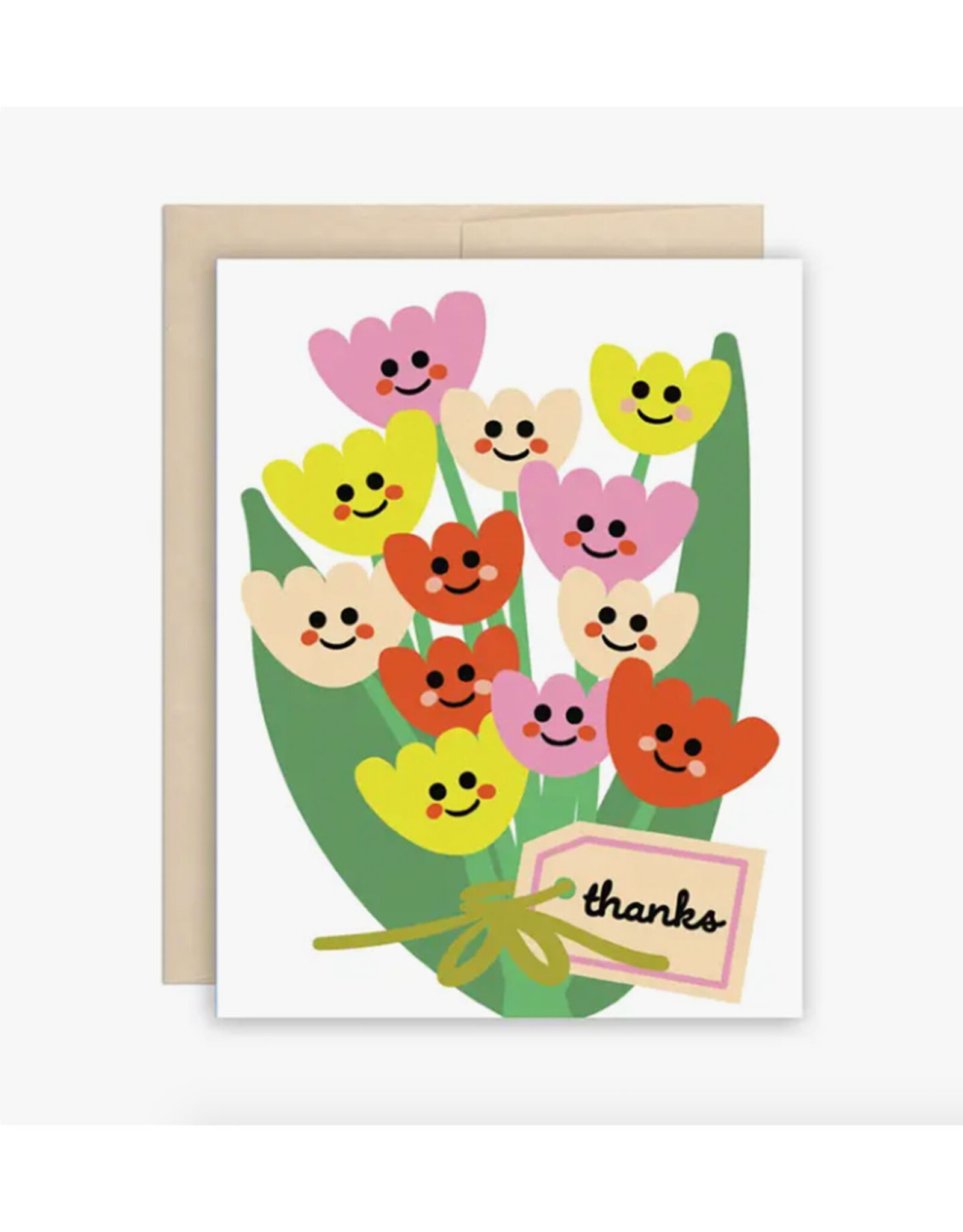 Thanks Tulips Greeting Card