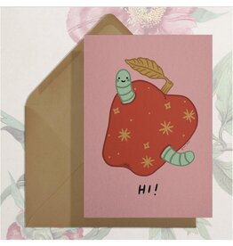 Hi (Worm) Card