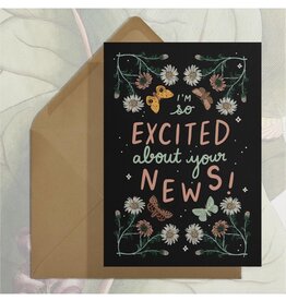 Excited About Your News Greeting Card
