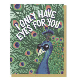 Eyes For You Peacock Greeting Card
