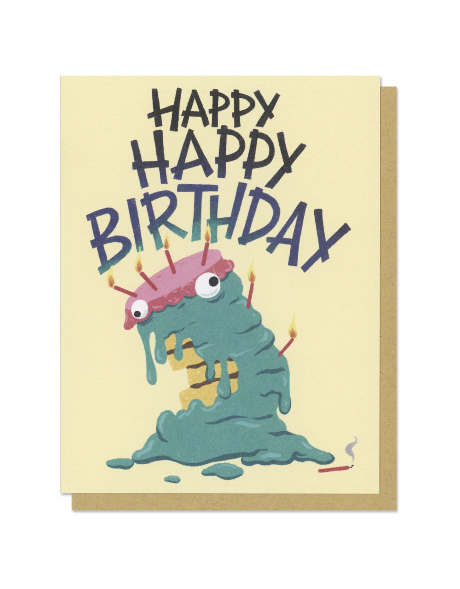 Birthday Cake Monster Greeting Card