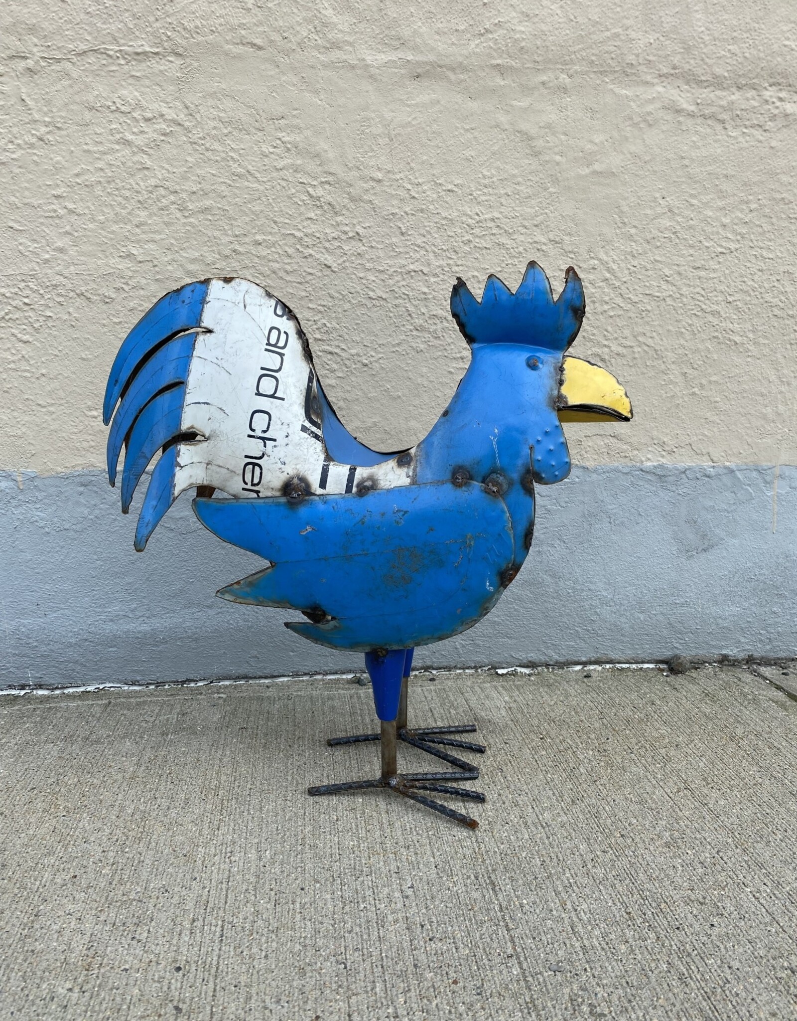 Large Fat Rooster - Blue - Curbside pickup only!