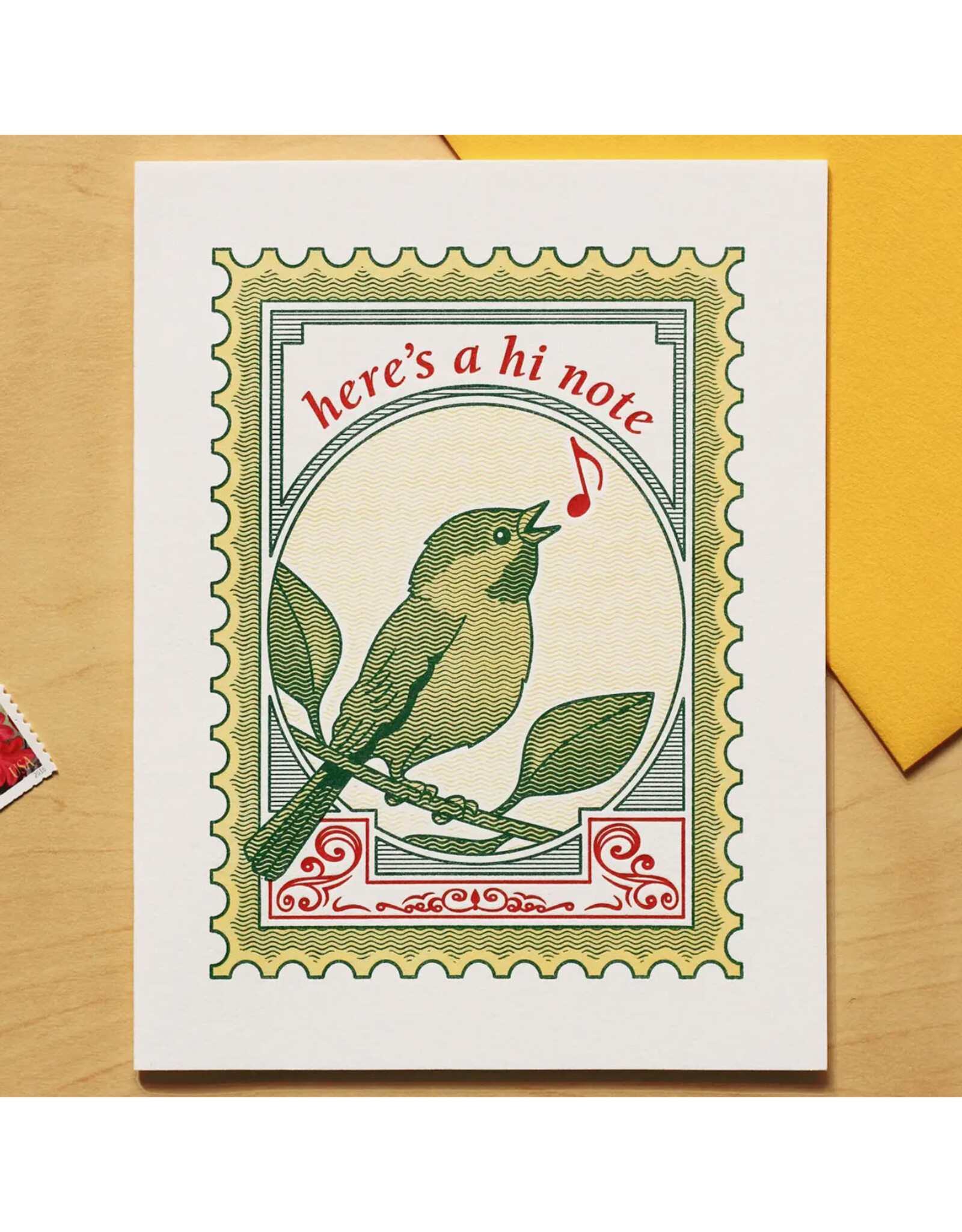 Here's A Hi Note Greeting Card Home