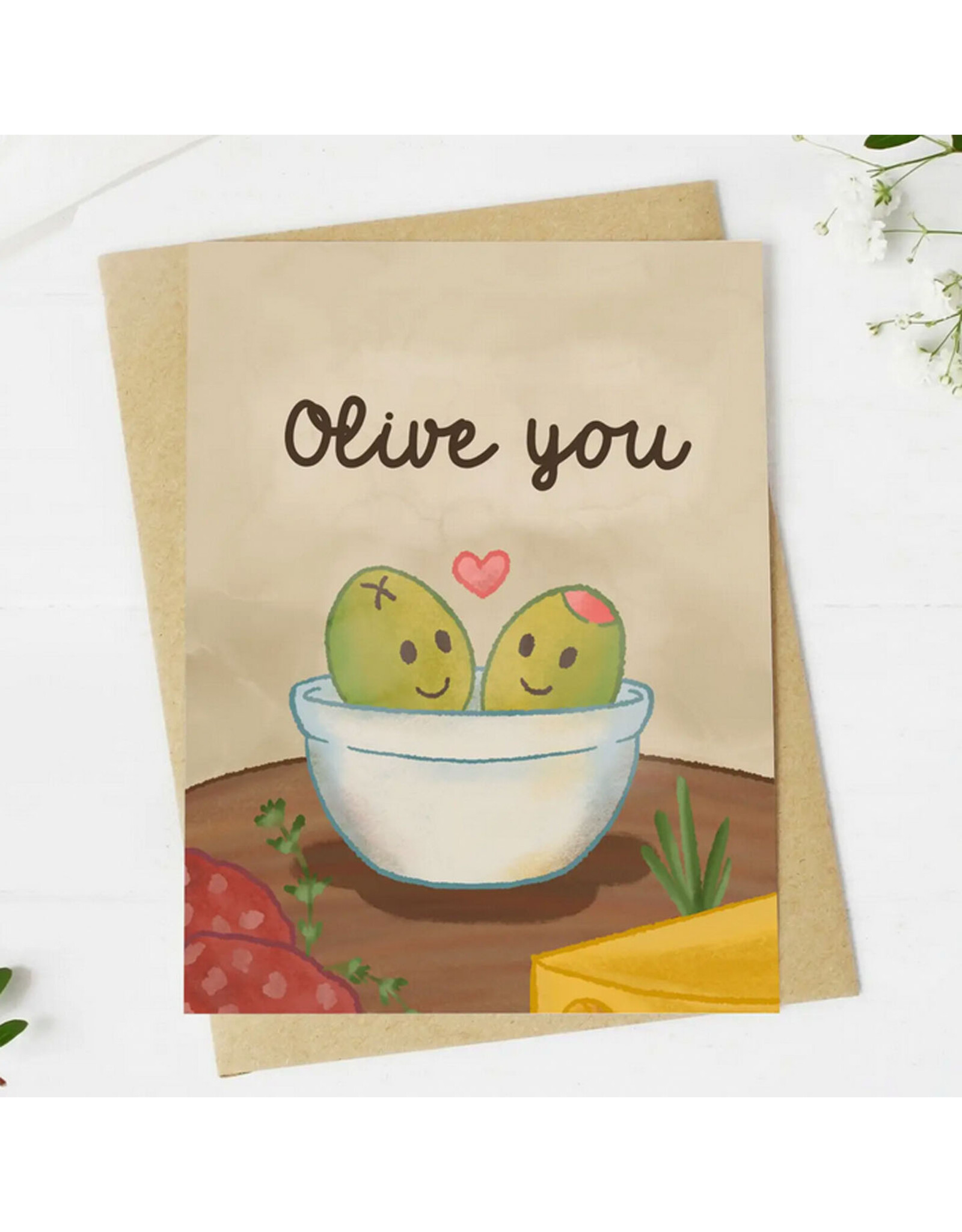 Olive You Greeting Card