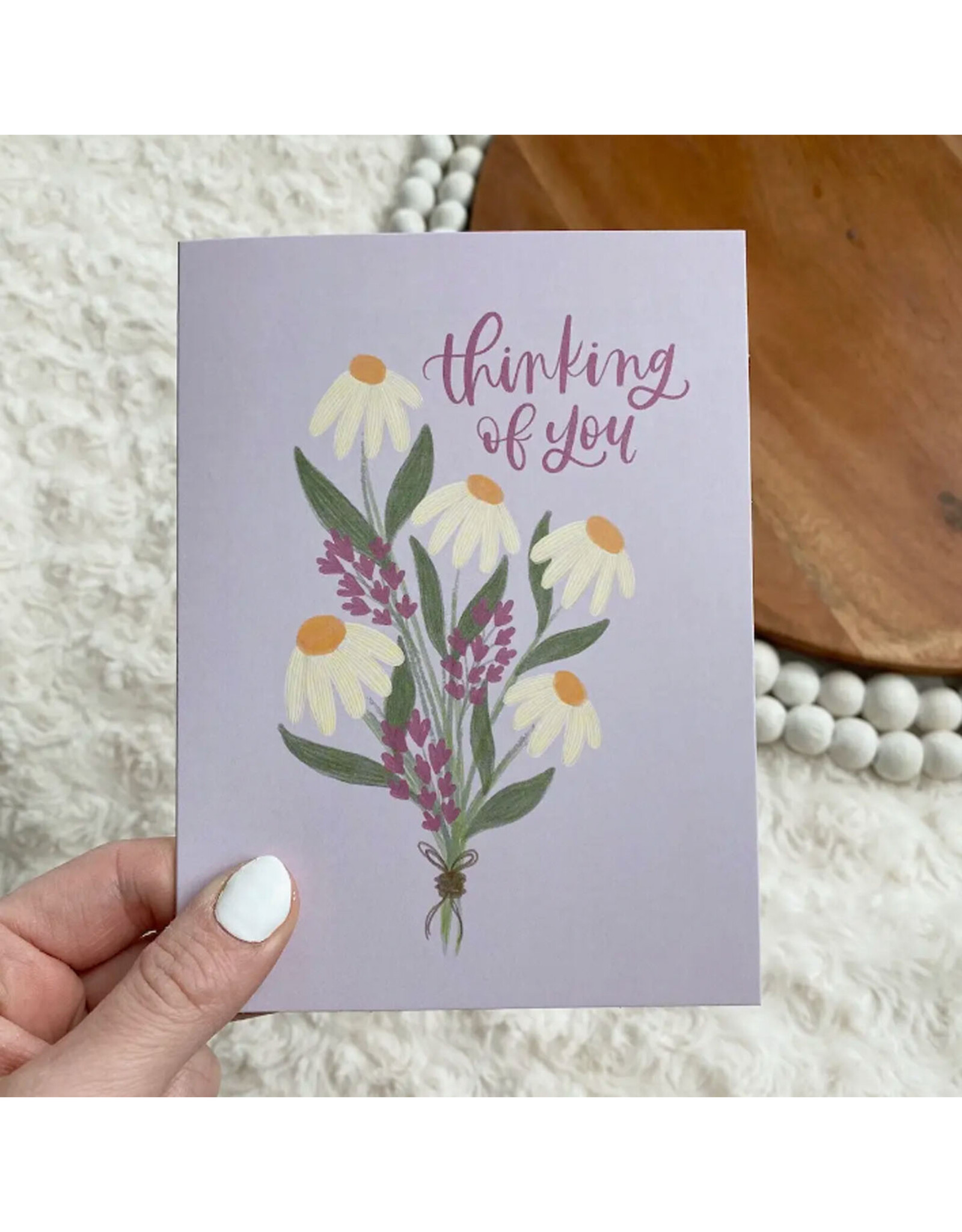 Thinking Of You Droopy Bouquet Greeting Card