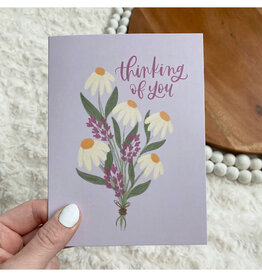 Thinking Of You Droopy Bouquet Greeting Card
