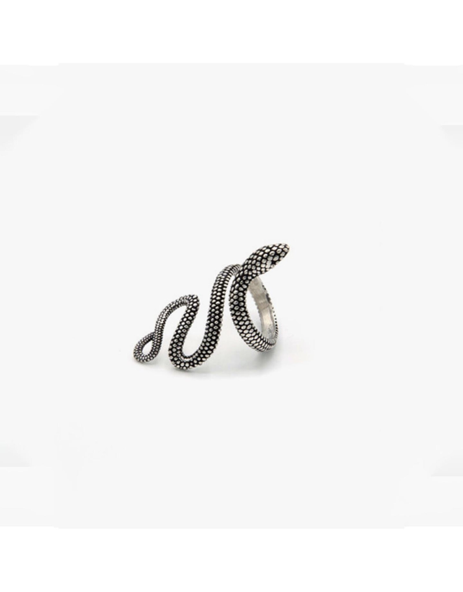 Viper Snake Ring - Silver