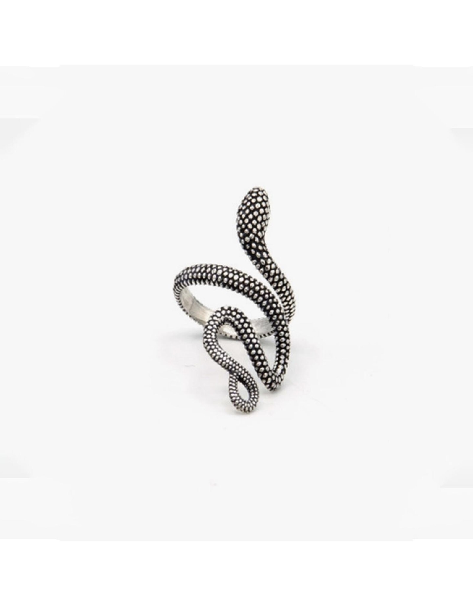 Viper Snake Ring - Silver