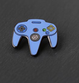 N64 Blue Video Game Controller Enamel Pin