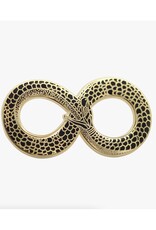 Ouroboros - Black and Gold Enamel Pin
