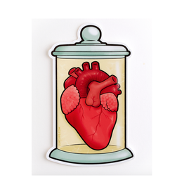 Heart Jar Sticker