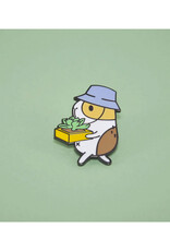 Guinea Pig & Succulent Enamel Pin