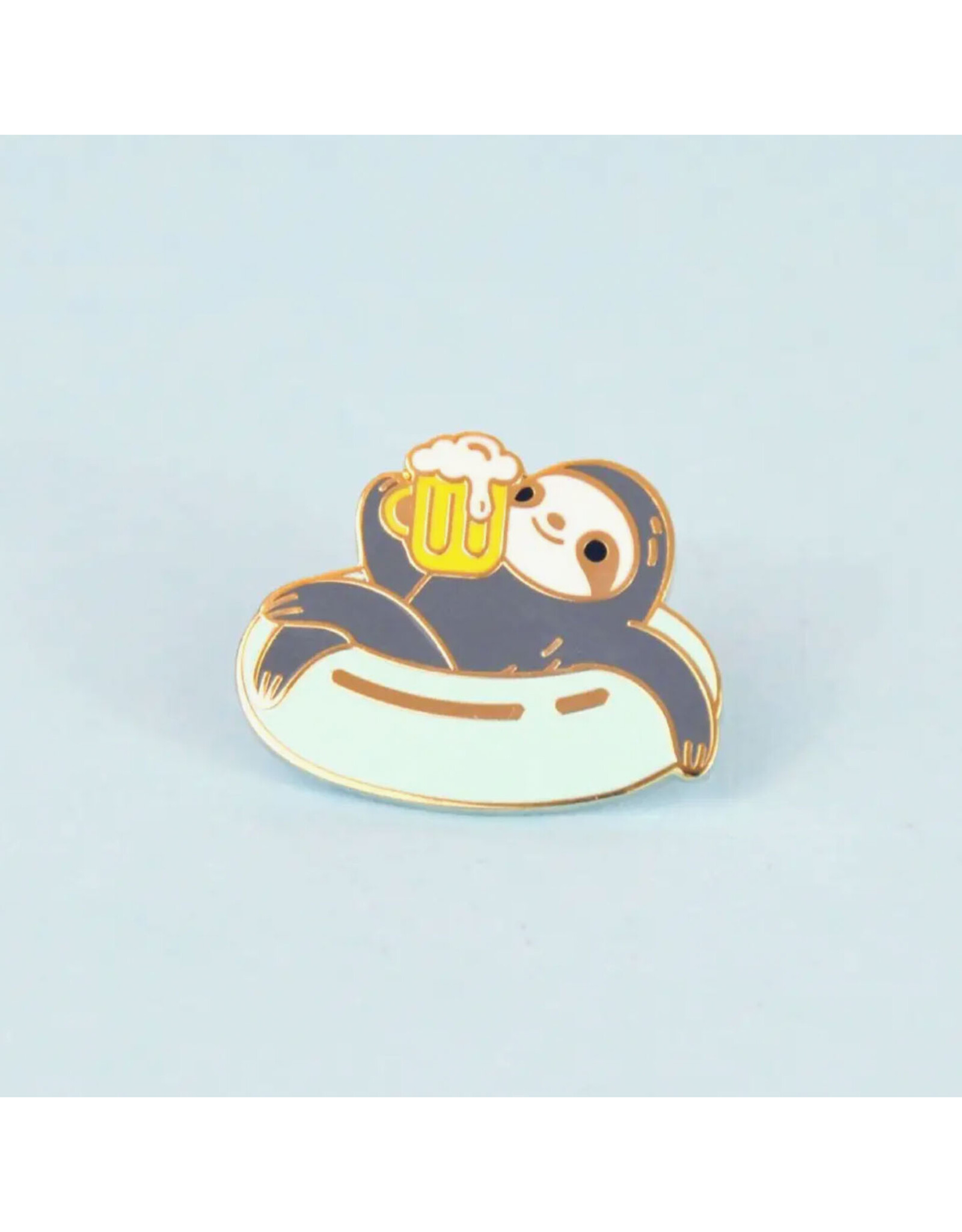 Cute Sloth With Beer Enamel Pin
