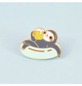 Cute Sloth With Beer Enamel Pin