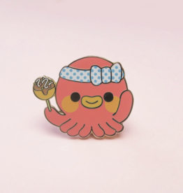 Octopus and Takoyaki Enamel Pin