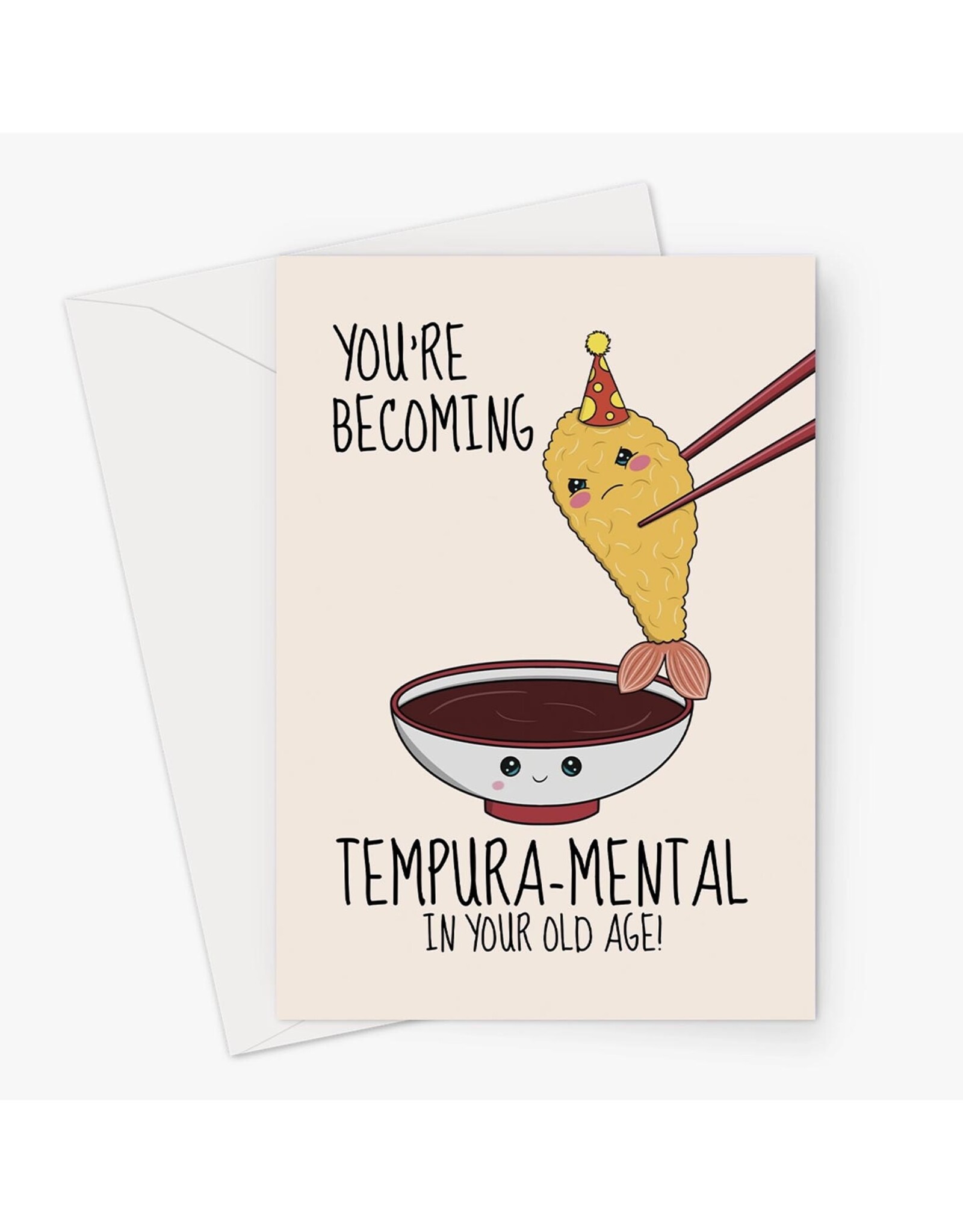 Tempura-Mental Birthday Greeting Card