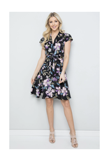 Big Blooms Collared Dress