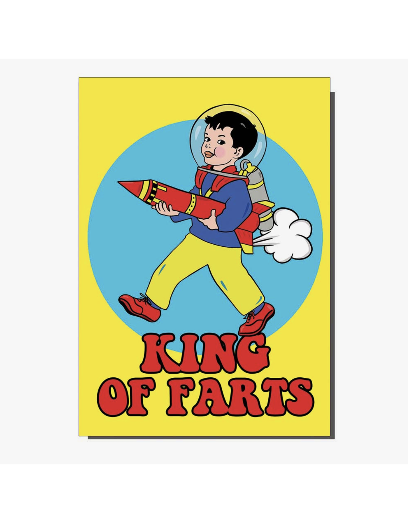 King Of Farts Greeting Card