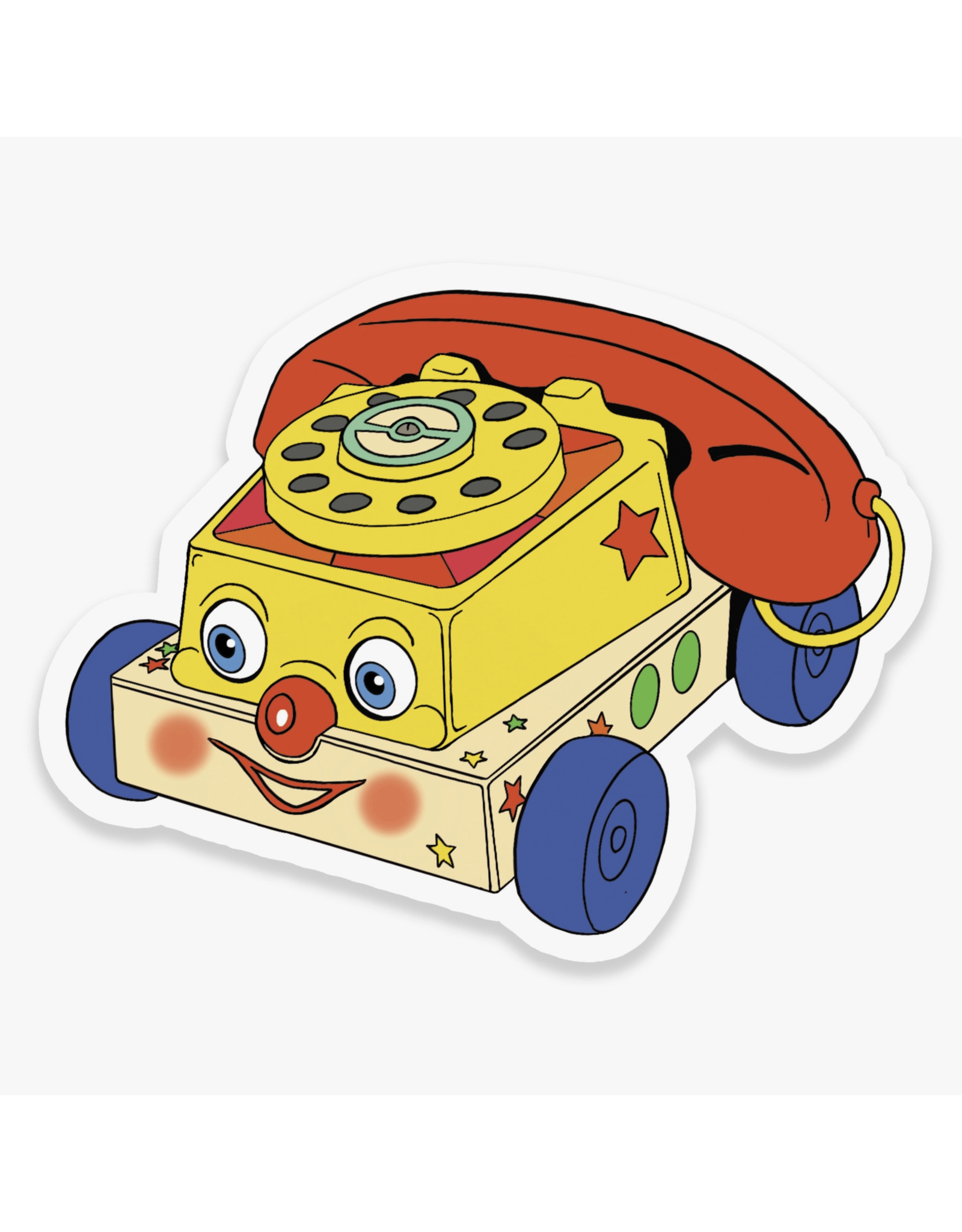 Retro Toy Phone Sticker