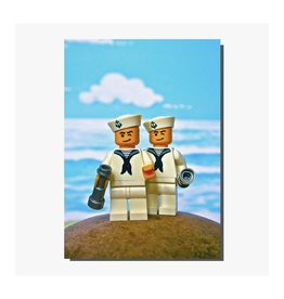 Gay Lego Sailors Greeting Card