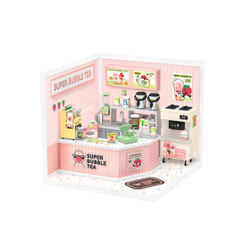 DIY Miniature House Kit : Double Joy Bubble Tea