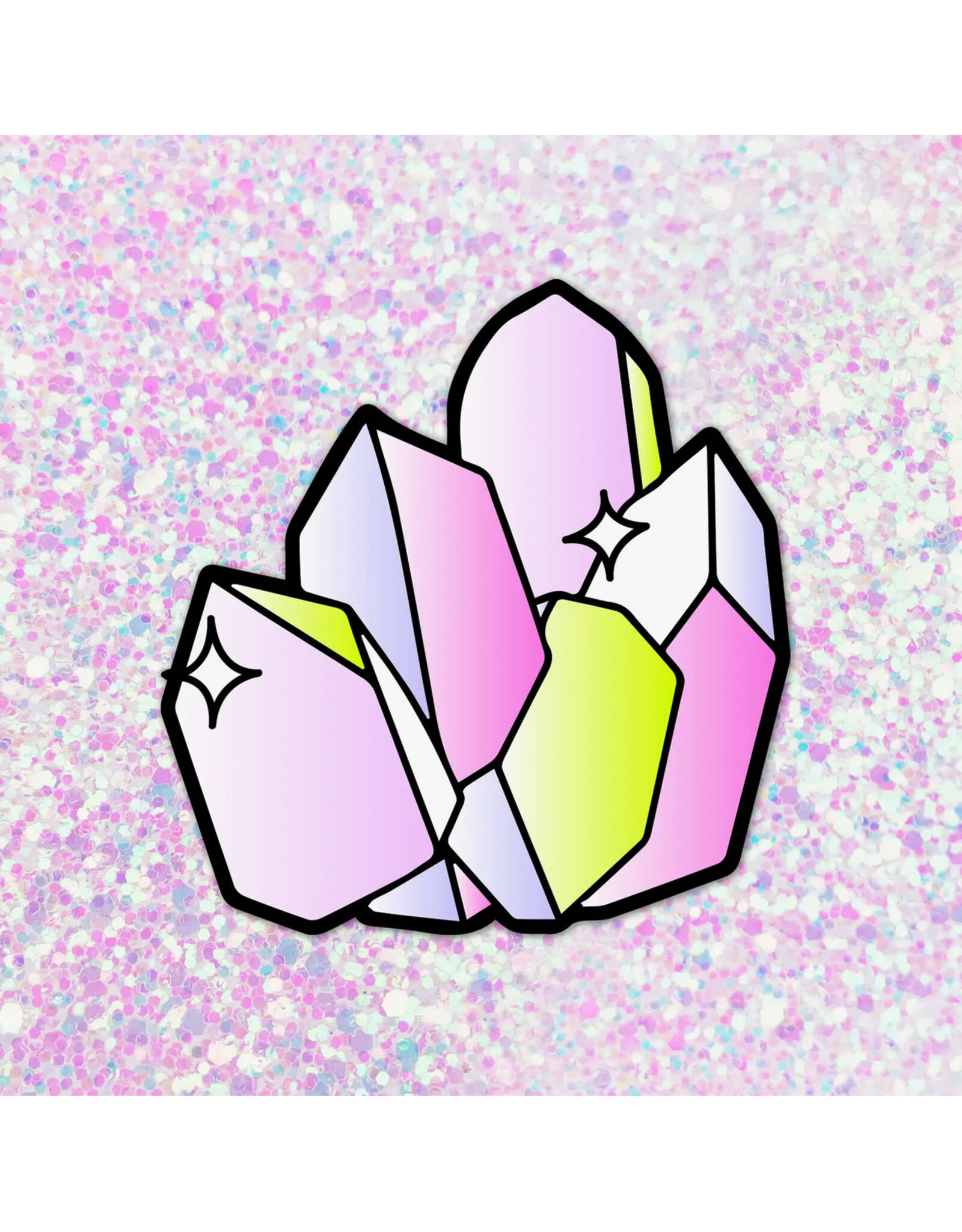 Aura Quartz Crystals Sticker*