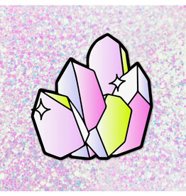 Aura Quartz Crystals Sticker*