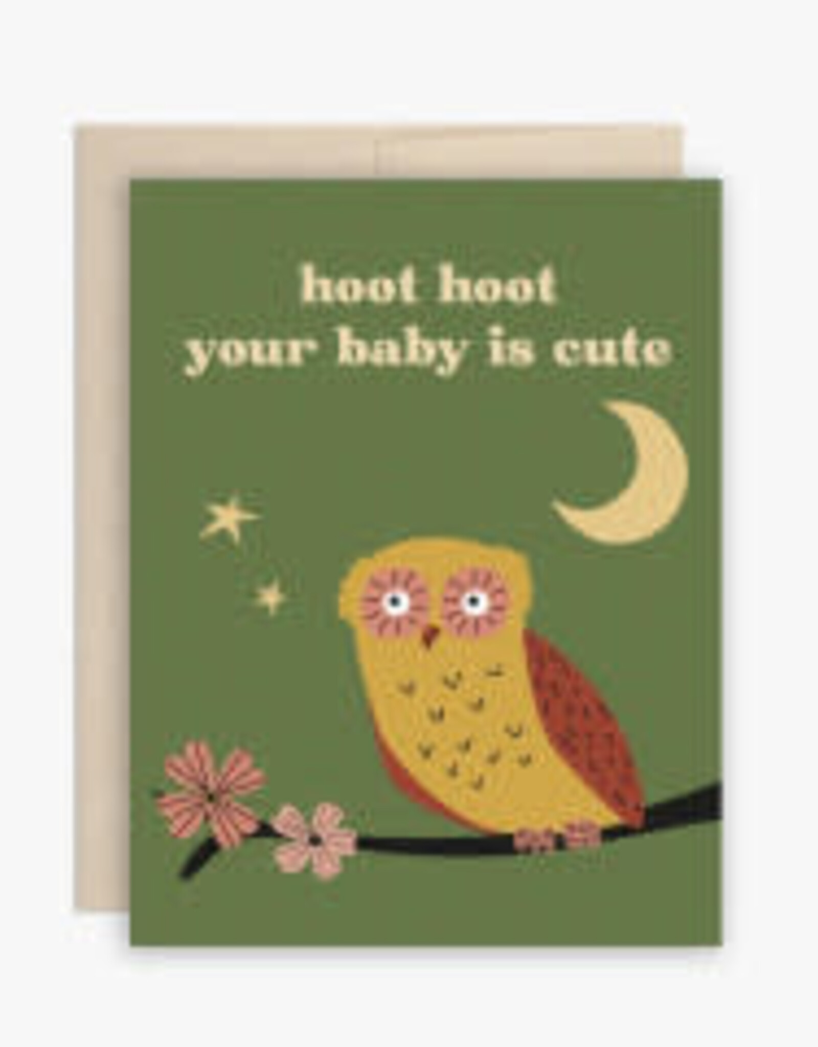 Hoot Hoot Cute Baby Greeting Card