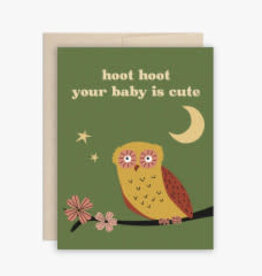 Hoot Hoot Cute Baby Greeting Card