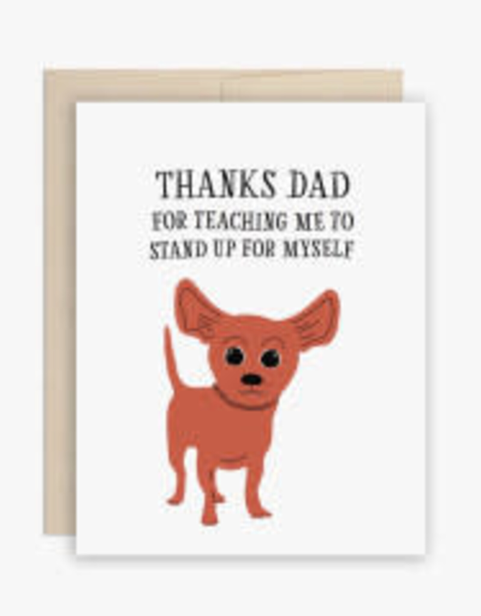 Thanks Dad Chihuahua Greeting Card