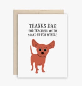 Thanks Dad Chihuahua Greeting Card