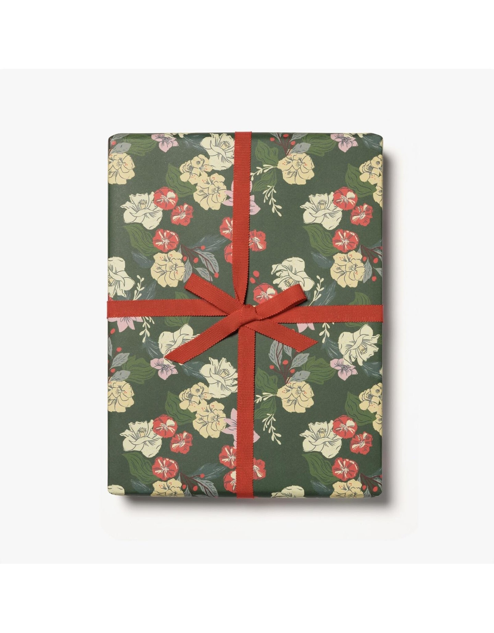 Festive Blooms Wrapping Paper