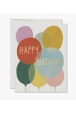 Happy Birthday Balloons Red Cap Birthday Card