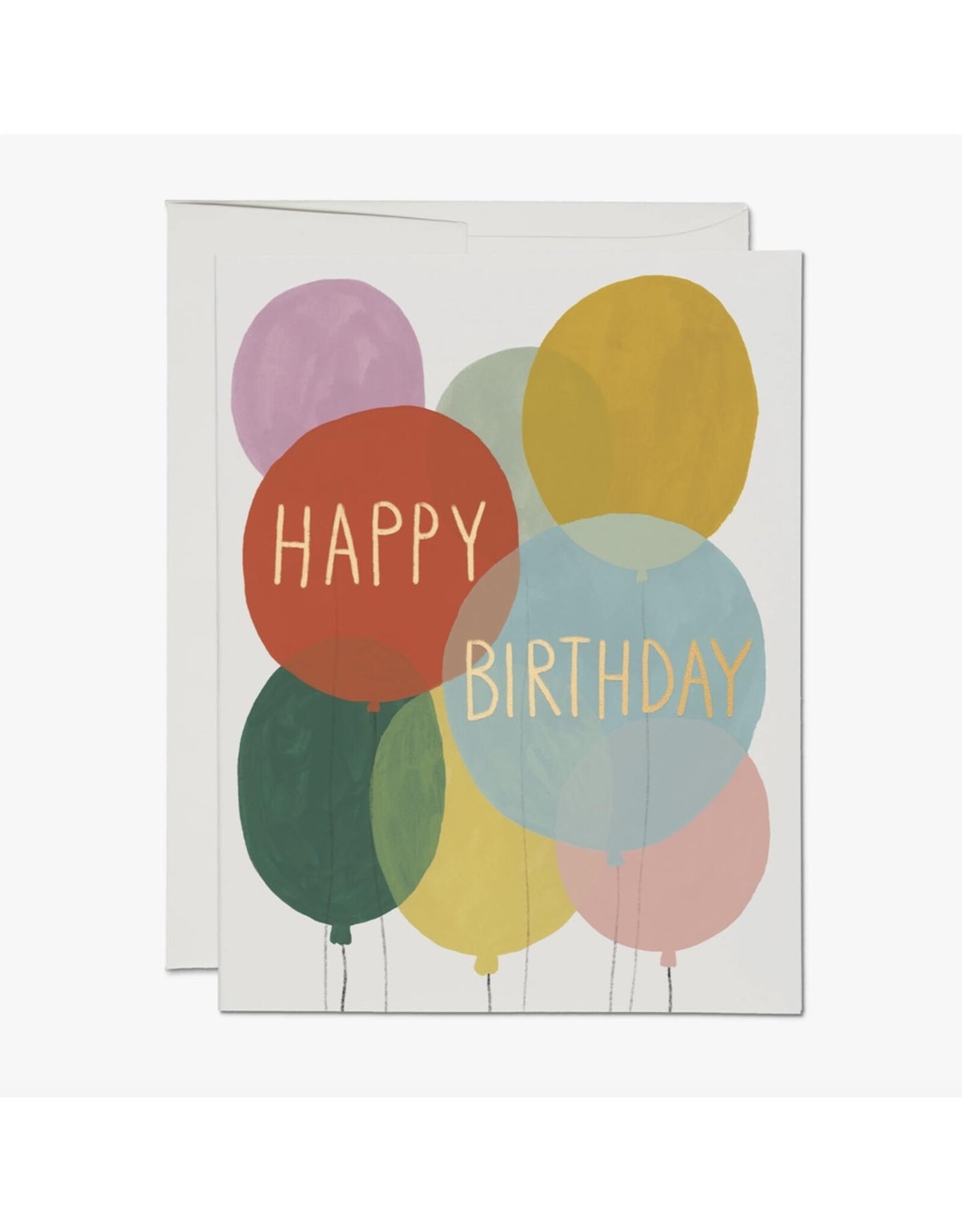 Happy Birthday Balloons Red Cap Birthday Card