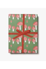 Festive Mushrooms Wrapping Paper