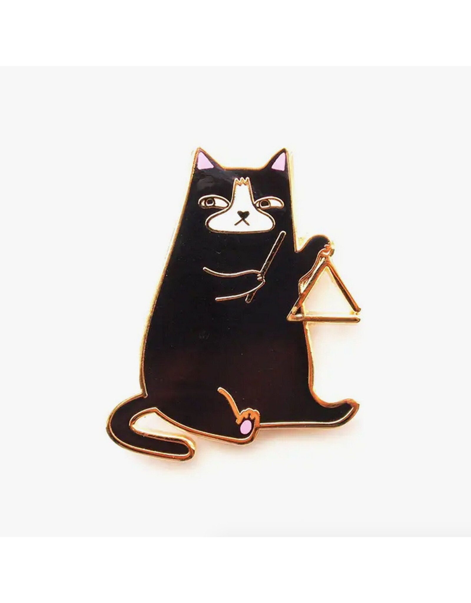 Triangle Cat Enamel Pin