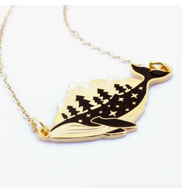 Gold Whale-Derness Necklace