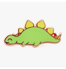 Sleepy Stegosaurus Enamel Pin