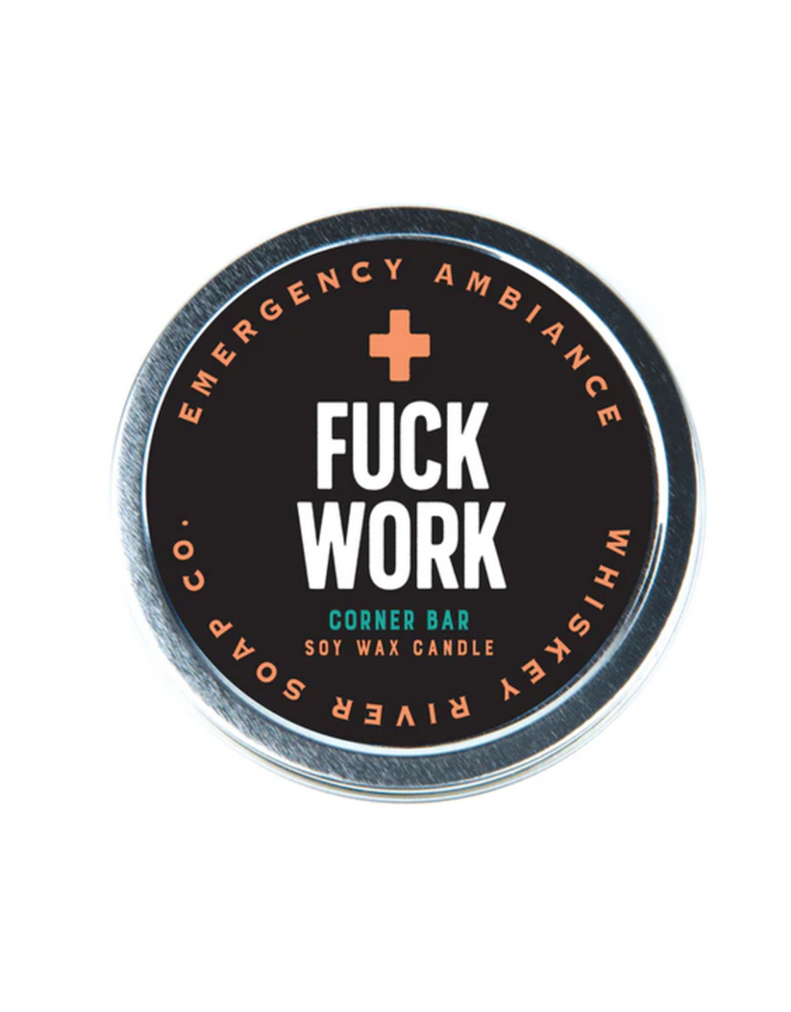 Fuck Work Tin Candle