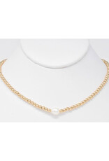 Cobie Gold Pearl Necklace