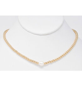 Cobie Gold Pearl Necklace