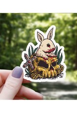 Bloody Skull Bunny Sticker